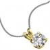 Traditional Round Diamond Solitaire Necklace