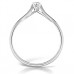 Petite Crossover Round Diamond Engagement Ring