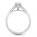 Crossover Round Diamond Engagement Ring