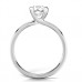 Twist Cushion Diamond Engagement Ring