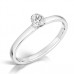 Modern Petite Oval Diamond Engagement Ring