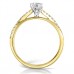 Modern Round Diamond Shoulder Set Engagement Ring