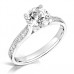 Graduated Round Diamond Shoulder Set Ring