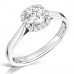 Classic Round Diamond Single Halo Ring