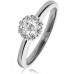 Elegant Round Diamond Cluster Ring