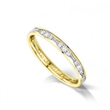 Unique 3mm Full Round Diamond Wedding Ring