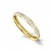 Modern 3mm Full Round Diamond Wedding Ring