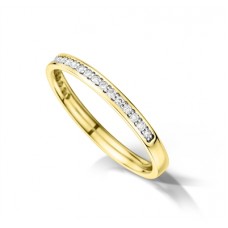 Half Set 2mm Round Diamond Wedding Ring