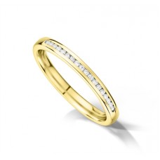 Petite 2mm Round Diamond Wedding Ring