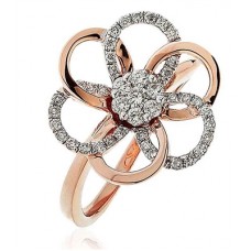 Classic Clover Round Diamond Dress Ring