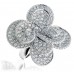 Modern Round Diamond Pave Cocktail Ring