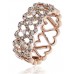 8mm Round Diamond Half Eternity Heart Ring