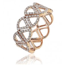 10mm Round Diamond Half Eternity/dress Ring