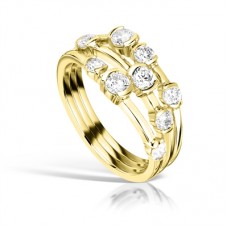 Unique Elegant Round Diamond Dress Ring