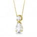 Round & Pear Diamond Designer Pendant