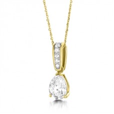 Round & Pear Diamond Designer Pendant