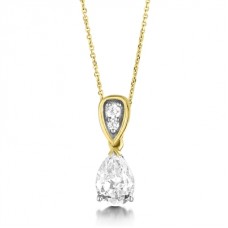 Round & Pear Diamond Designer Pendant