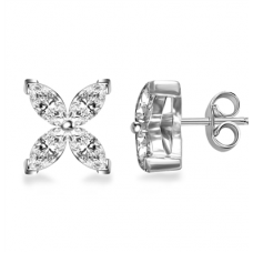 Unique Marquise Diamond Designer Earrings