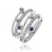 Blue Sapphire & Diamond Dress Ring