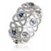 Blue Sapphire & Diamond Full Eternity/dress Ring Blue Sapphire & Diamond Full Eternity/dress Ring