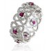 Ruby & Diamond Full Eternity/dress Ring
