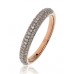 3mm Round Diamond Half Eternity/wedding Ring