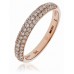 3.5mm Round Diamond Half Eternity/wedding Ring
