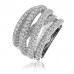 Spiral Round Diamond Dress Ring