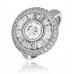 Round & Baguette Diamond Pave Cocktail Ring