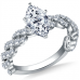 Embellished Twist Marquise Diamond Vintage Plait Ring