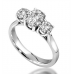 Traditional Oval Diamond Trilogy Ring
