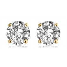 0.50ct Si/fg Round Diamond Earrings