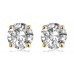 0.50ct Si/fg Round Diamond Earrings