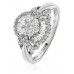 Round & Baguette Diamond Cluster Cocktail Ring