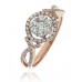 Modern Round Diamond Cluster Ring