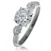 Modern Round Diamond Cluster Ring