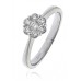 Elegant Round Diamond Cluster Ring