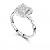 Elegant Princess Diamond Single Halo Ring Elegant Princess Diamond Single Halo Ring