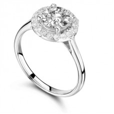 1.12ct Si2/g Round Diamond Halo Ring 1.12ct Si2/g Round Diamond Halo Ring