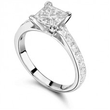 Classic Shoulder Set Diamond Engagement Ring