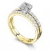 Diamond Shoulder Set Ring With Matching Band