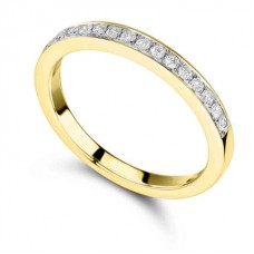 Half Set 2mm Round Diamond Wedding Ring