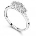 Crossover Round Diamond Trilogy Ring