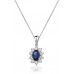 0.90ct Vs/f Oval Diamond Gemstone Pendant