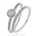 Diamond Shoulder Set Ring With Matching Band