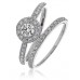 Diamond Shoulder Set Ring With Matching Band