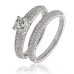 Diamond Shoulder Set Ring With Matching Band