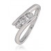 Modern Round Diamond Trilogy Ring