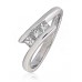 Modern Princess Diamond Trilogy Ring