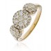 Modern Round Diamond Trilogy Ring
